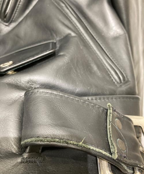 Schott（ショット）Schott (ショット) 618 カウレザー ライダースジャケット ブラック サイズ:Mの古着・服飾アイテム