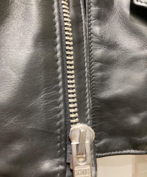 Schott（ショット）Schott (ショット) 618 カウレザー ライダースジャケット ブラック サイズ:Mの古着・服飾アイテム