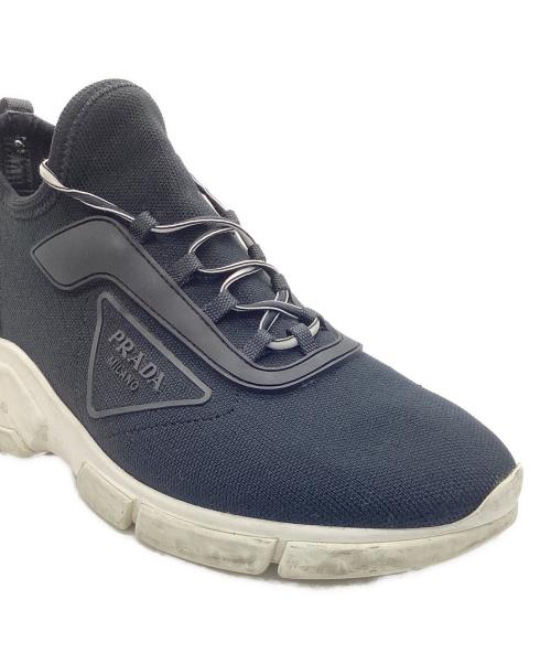 PRADA（プラダ）PRADA (プラダ) ローカットスニーカー ブラック サイズ:23.5㎝の古着・服飾アイテム