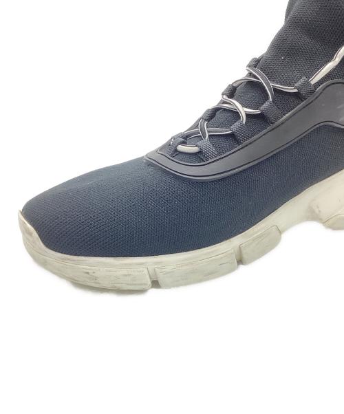 PRADA（プラダ）PRADA (プラダ) ローカットスニーカー ブラック サイズ:23.5㎝の古着・服飾アイテム