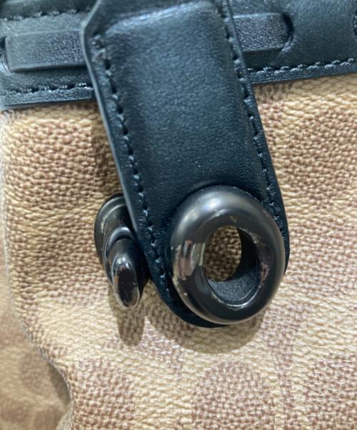 COACH（コーチ）COACH (コーチ) リュック ブラウン×ブラックの古着・服飾アイテム