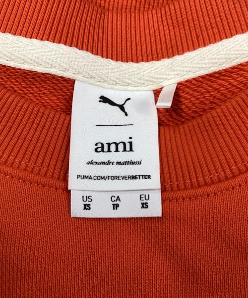 PUMA（プーマ）PUMA (プーマ) AMI Alexandre Mattiussi (アミアレクサンドルマテュッシ) スウェット オレンジ サイズ:XSの古着・服飾アイテム