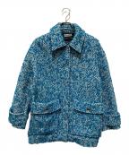 MAISON SPECIALメゾンスペシャル）の古着「ループツイードブルゾン」｜ブルー