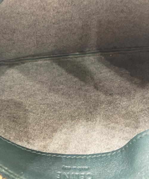 CELINE（セリーヌ）CELINE (セリーヌ) トリオラージショルダーバッグ グリーンの古着・服飾アイテム