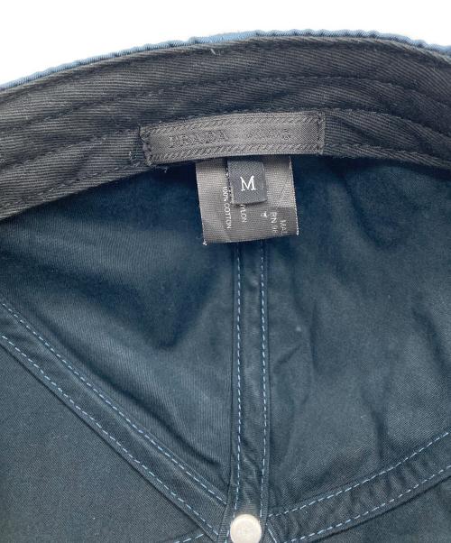 PRADA（プラダ）PRADA (プラダ) ナイロンキャップ ブルー サイズ:Mの古着・服飾アイテム