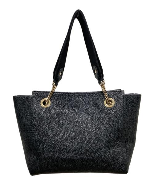 JIMMY CHOO（ジミーチュウ）JIMMY CHOO (ジミーチュウ) チェーンハンドバッグ ブラックの古着・服飾アイテム