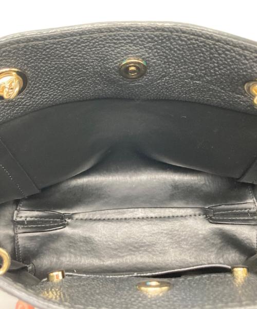 JIMMY CHOO（ジミーチュウ）JIMMY CHOO (ジミーチュウ) チェーンハンドバッグ ブラックの古着・服飾アイテム