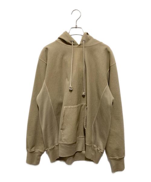 AURALEE（オーラリー）AURALEE (オーラリー) SUPER MILLED SWEAT PARKA カーキ サイズ:XLの古着・服飾アイテム