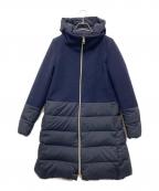 HERNOヘルノ）の古着「メルトン切替ダウンコート」｜ネイビー