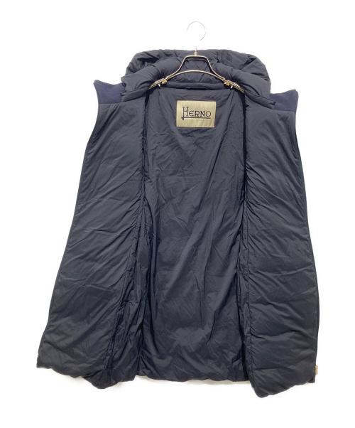 HERNO（ヘルノ）HERNO (ヘルノ) メルトン切替ダウンコート ネイビー サイズ:Lの古着・服飾アイテム
