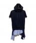 sacai（サカイ）の古着「レイヤードフーデッドワンピース」｜ネイビー