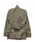 DRESS CAMP (ドレスキャンプ) 千鳥柄金釦エポレットナイロンジャケット ブラック×ベージュ サイズ:44：8000円