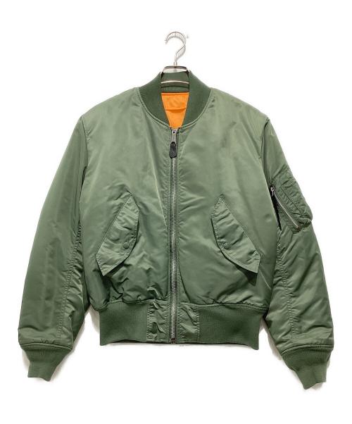 VALLEY APPAREL（バレー アパレル）valley apparel (バレー アパレル) MA-1ジャケット カーキ サイズ:Mの古着・服飾アイテム