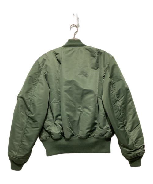 VALLEY APPAREL（バレー アパレル）valley apparel (バレー アパレル) MA-1ジャケット カーキ サイズ:Mの古着・服飾アイテム