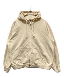 Maison Margiela（メゾンマルジェラ）の古着「EMBROIDER LOGO HOODIE」｜ベージュ