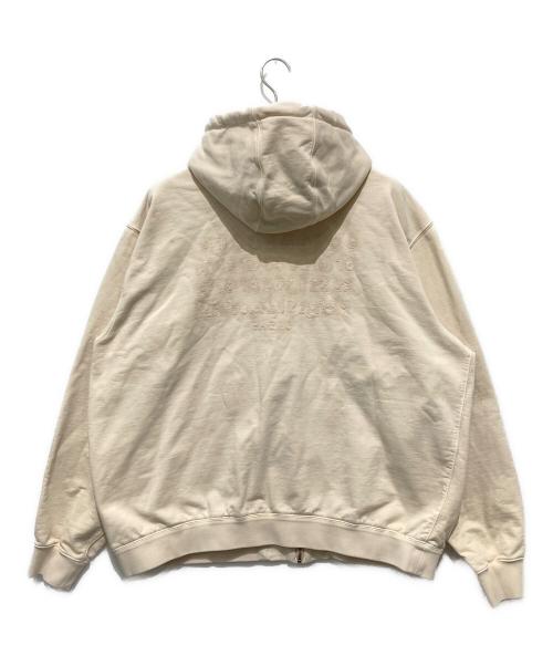Maison Margiela（メゾンマルジェラ）Maison Margiela (メゾンマルジェラ) EMBROIDER LOGO HOODIE ベージュ サイズ:Sの古着・服飾アイテム