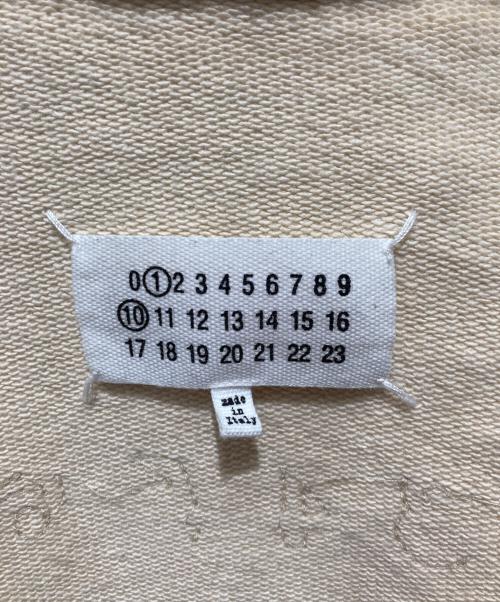 Maison Margiela（メゾンマルジェラ）Maison Margiela (メゾンマルジェラ) EMBROIDER LOGO HOODIE ベージュ サイズ:Sの古着・服飾アイテム