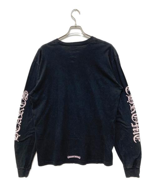 CHROME HEARTS（クロムハーツ）CHROME HEARTS (クロムハーツ) ネックロゴロングスリーブTシャツ ブラック サイズ:XLの古着・服飾アイテム
