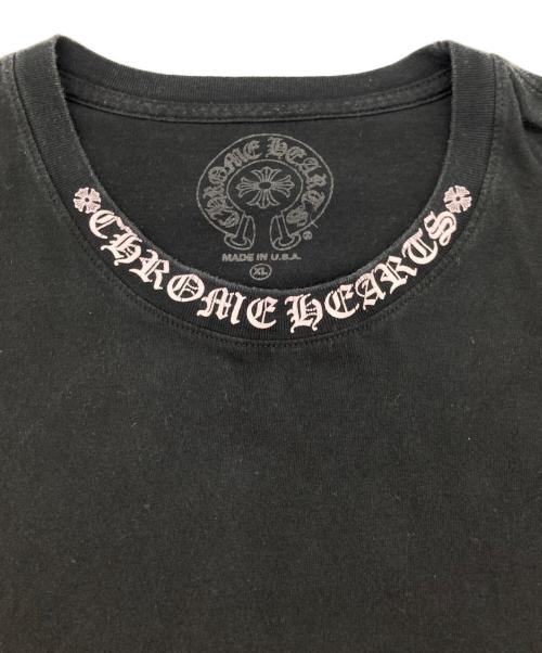 CHROME HEARTS（クロムハーツ）CHROME HEARTS (クロムハーツ) ネックロゴロングスリーブTシャツ ブラック サイズ:XLの古着・服飾アイテム