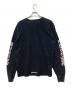 CHROME HEARTS (クロムハーツ) ネックロゴロングスリーブTシャツ ブラック サイズ:XL：30000円