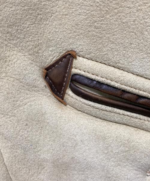 RRL（ダブルアールエル）RRL (ダブルアールエル) ARCTIC SHEEP SKIN LEATHER PARKA ブラウン サイズ:Mの古着・服飾アイテム