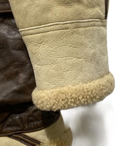 RRL（ダブルアールエル）RRL (ダブルアールエル) ARCTIC SHEEP SKIN LEATHER PARKA ブラウン サイズ:Mの古着・服飾アイテム