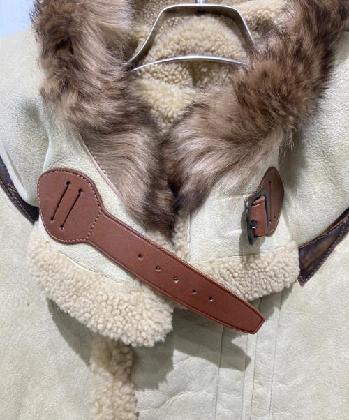 RRL（ダブルアールエル）RRL (ダブルアールエル) ARCTIC SHEEP SKIN LEATHER PARKA ブラウン サイズ:Mの古着・服飾アイテム