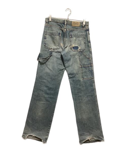 DOLCE & GABBANA（ドルチェ＆ガッバーナ）DOLCE & GABBANA (ドルチェ＆ガッバーナ) フロントポケットデニムペインターパンツ インディゴ サイズ:Mの古着・服飾アイテム