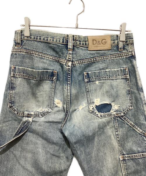 DOLCE & GABBANA（ドルチェ＆ガッバーナ）DOLCE & GABBANA (ドルチェ＆ガッバーナ) フロントポケットデニムペインターパンツ インディゴ サイズ:Mの古着・服飾アイテム