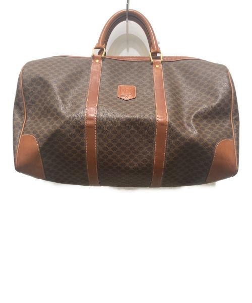 CELINE（セリーヌ）CELINE (セリーヌ) マカダム柄ボストンバッグ ブラウンの古着・服飾アイテム