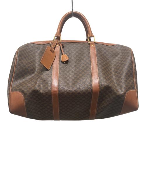 CELINE（セリーヌ）CELINE (セリーヌ) マカダム柄ボストンバッグ ブラウンの古着・服飾アイテム