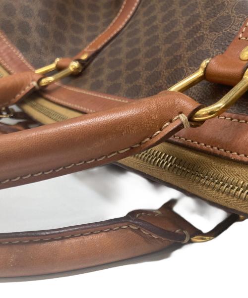 CELINE（セリーヌ）CELINE (セリーヌ) マカダム柄ボストンバッグ ブラウンの古着・服飾アイテム