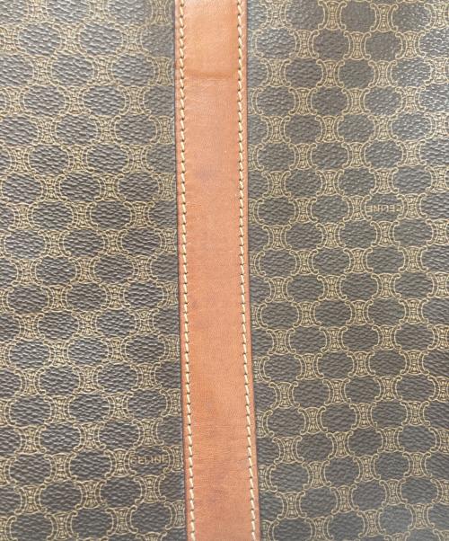 CELINE（セリーヌ）CELINE (セリーヌ) マカダム柄ボストンバッグ ブラウンの古着・服飾アイテム