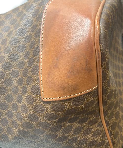 CELINE（セリーヌ）CELINE (セリーヌ) マカダム柄ボストンバッグ ブラウンの古着・服飾アイテム