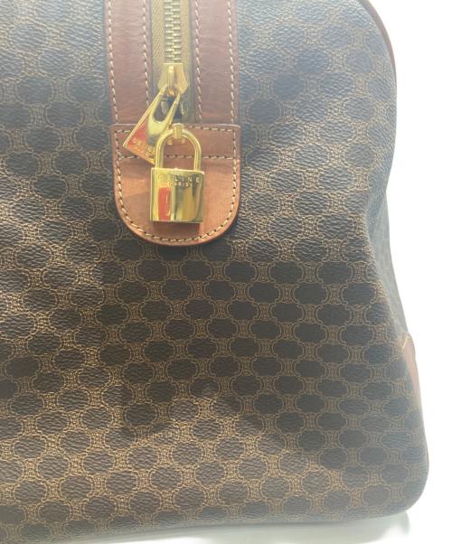 CELINE（セリーヌ）CELINE (セリーヌ) マカダム柄ボストンバッグ ブラウンの古着・服飾アイテム