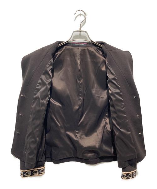 LEONARD（レオナール）LEONARD (レオナール) テーラードジャケット ブラウン サイズ:40の古着・服飾アイテム