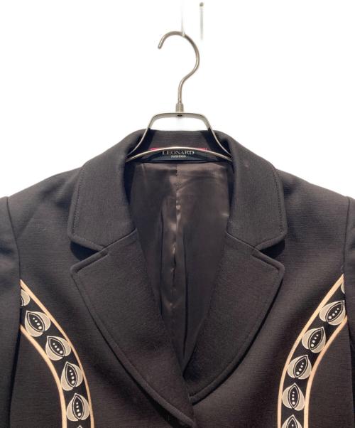 LEONARD（レオナール）LEONARD (レオナール) テーラードジャケット ブラウン サイズ:40の古着・服飾アイテム