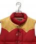 中古・古着 SUGAR CANE (シュガーケーン) LEATHER YOKE T/C DOWN VEST レッド サイズ:S：10000円