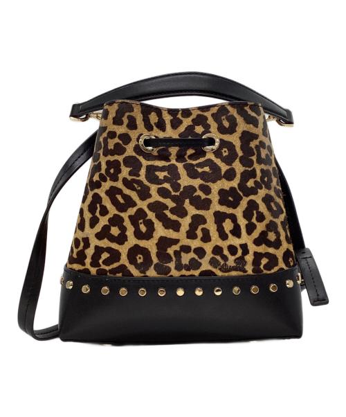 MICHAEL KORS（マイケル・コース）MICHAEL KORS (マイケル・コース) レオパード柄２WAYバッグ ブラウンの古着・服飾アイテム