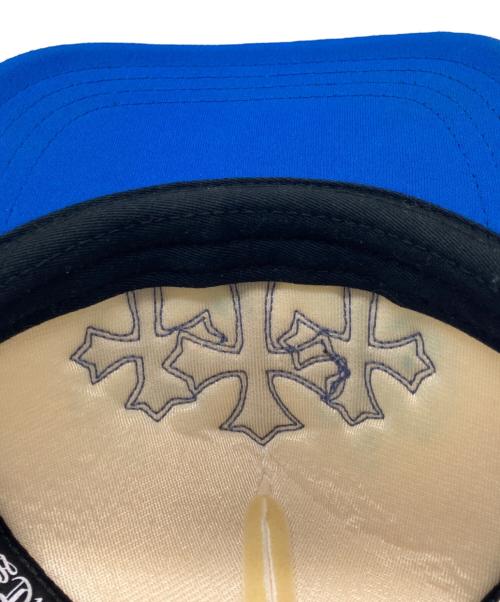 CHROME HEARTS（クロムハーツ）CHROME HEARTS (クロムハーツ) 3セメタリー レザーパッチ クロスボールトラッカー キャップ ホワイト×ブルー サイズ:OSの古着・服飾アイテム