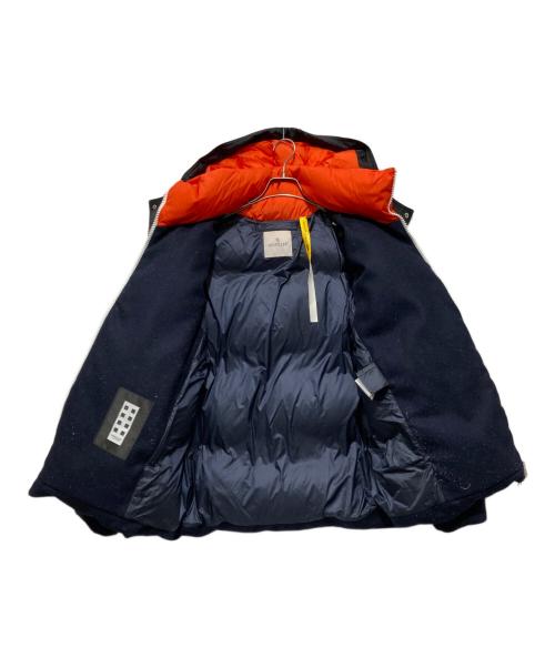 MONCLER（モンクレール）MONCLER (モンクレール) J.W.ANDERSON (ジェイダブリューアンダーソン) STONORウールダウンジャケット ネイビー サイズ:3の古着・服飾アイテム