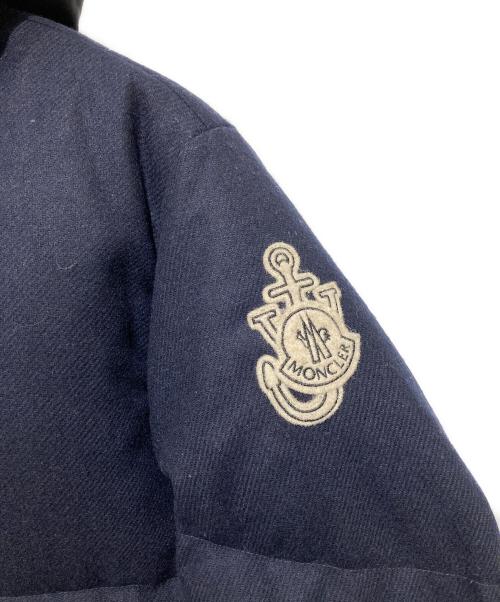 MONCLER（モンクレール）MONCLER (モンクレール) J.W.ANDERSON (ジェイダブリューアンダーソン) STONORウールダウンジャケット ネイビー サイズ:3の古着・服飾アイテム
