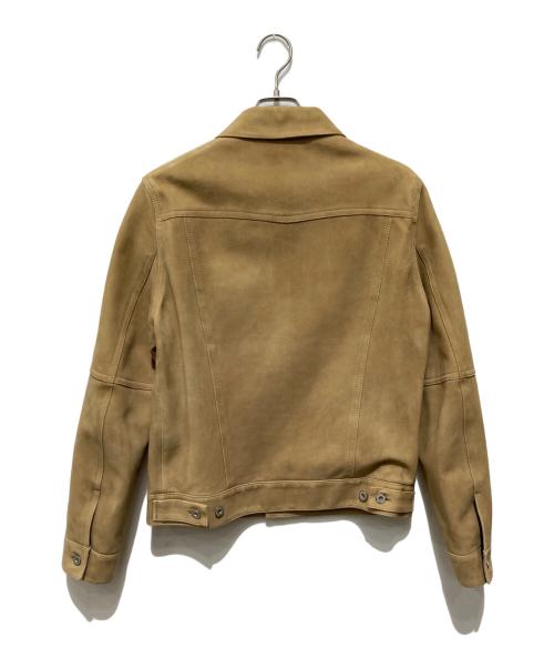 EDIFICE（エディフィス）EDIFICE (エディフィス) シープスキンスエード3rdタイプジャケット ブラウン サイズ:Lの古着・服飾アイテム
