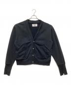 Perfect ribsパーフェクトリブス）の古着「スウェットカーディガン」｜ネイビー