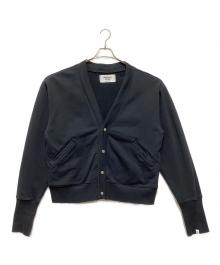 Perfect ribs（パーフェクトリブス）の古着「スウェットカーディガン」｜ネイビー