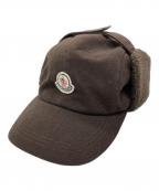 MONCLERモンクレール）の古着「フライトキャップ」｜ブラウン