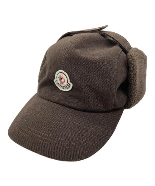MONCLER（モンクレール）MONCLER (モンクレール) フライトキャップ ブラウン サイズ:Lの古着・服飾アイテム