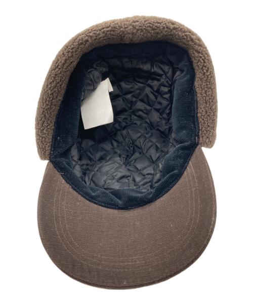 MONCLER（モンクレール）MONCLER (モンクレール) フライトキャップ ブラウン サイズ:Lの古着・服飾アイテム