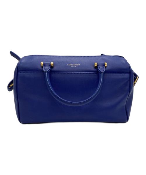 Saint Laurent Paris（サンローランパリ）Saint Laurent Paris (サンローランパリ) ベイビーダッフルバッグ ブルーの古着・服飾アイテム