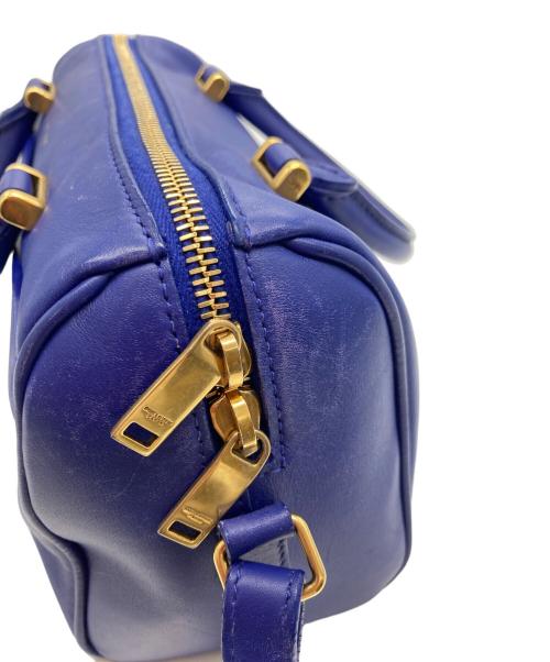 Saint Laurent Paris（サンローランパリ）Saint Laurent Paris (サンローランパリ) ベイビーダッフルバッグ ブルーの古着・服飾アイテム